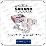 بسته 4 عددی پیستون روآ سایز 030 با رینگ TP عظام